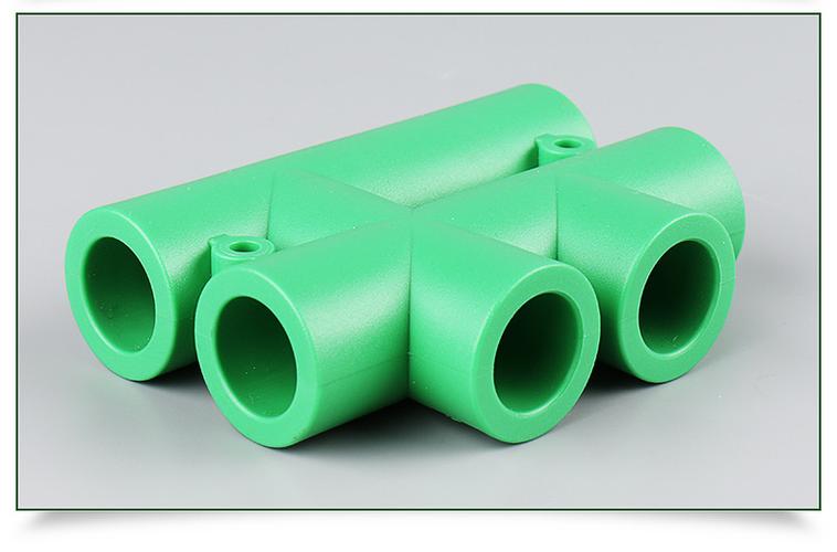 厂家供应 ppr管材管件绿色分水六通 现货批发水暖建材六通